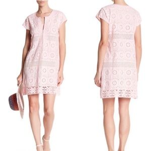 Calypso St Barth Pink Eyelet Dress Women’s Large